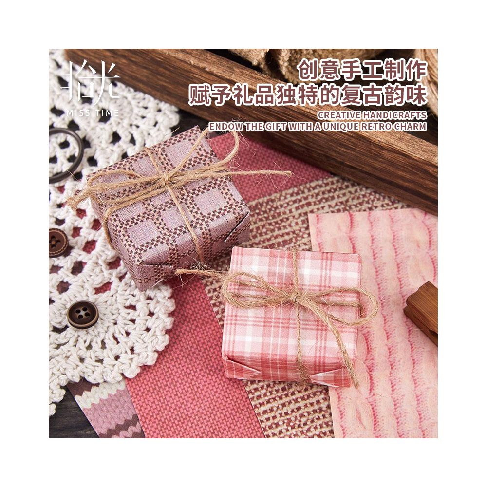 Basic Plaid Patterns Material Paper 20 Sheets 6 Styles image 3