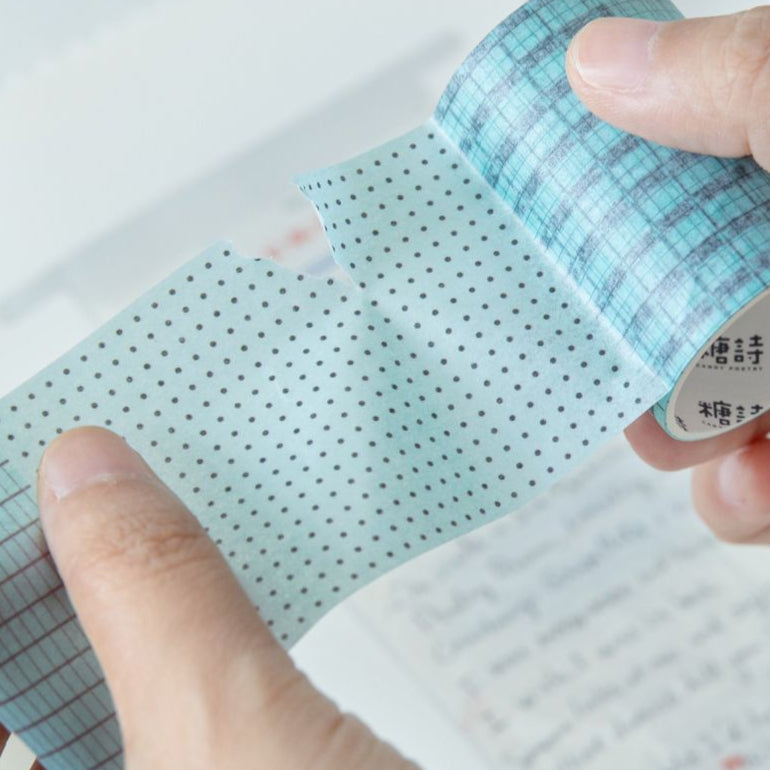 Ba Grid Blank Series Washi Tape 6 Styles 5cm 2m image 1