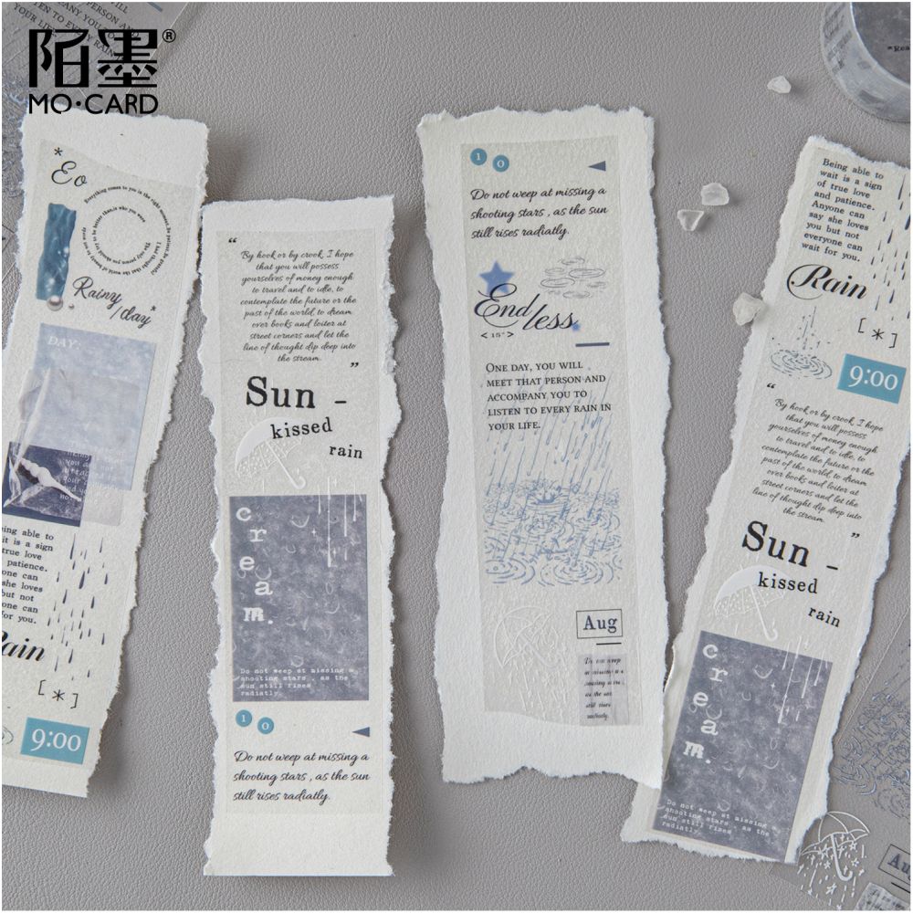 White ink letters PET tape 3 5cm 2m image 1