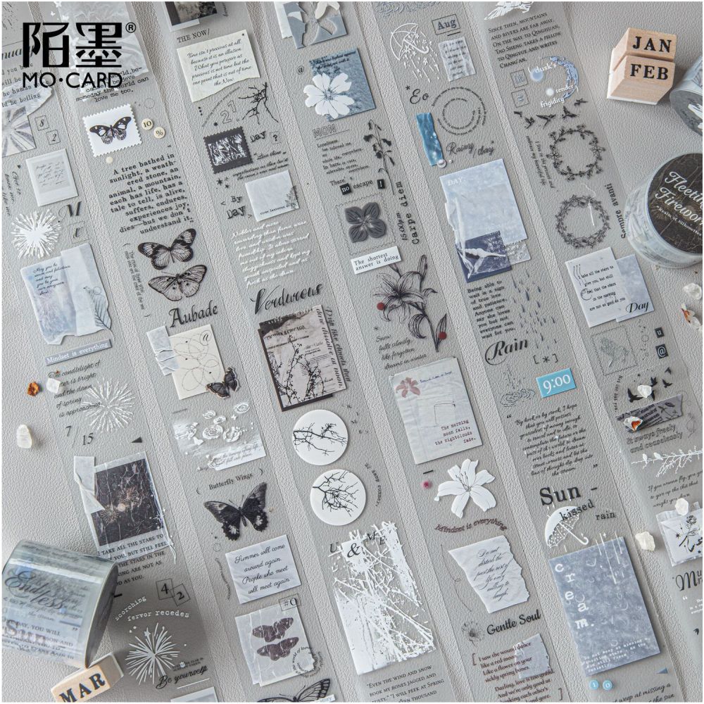 White ink letters PET tape 3 5cm 2m image 3