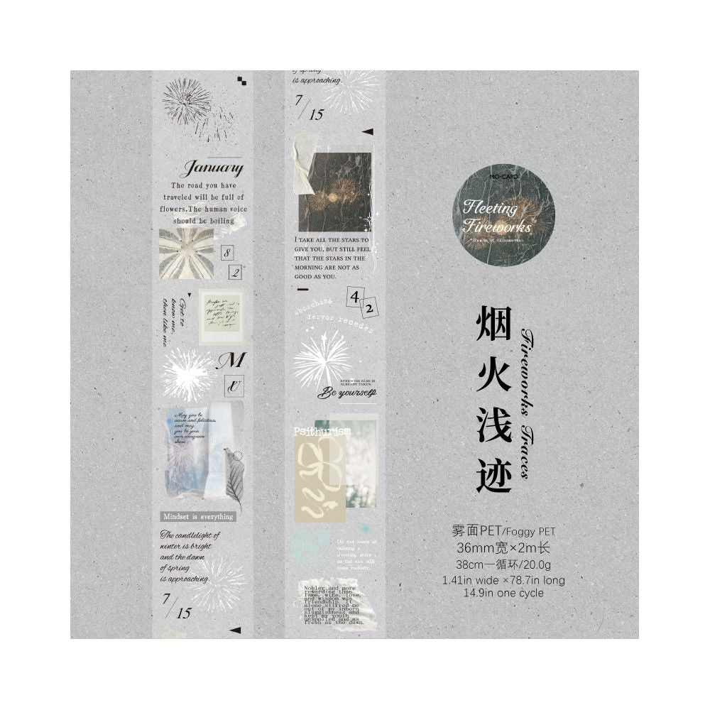 White ink letters PET tape 3 5cm 2m image 6