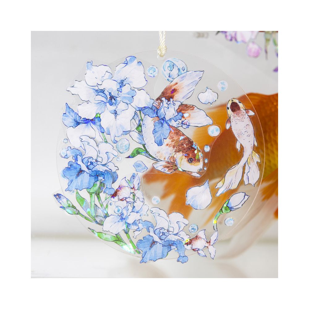 Shell Glossy Sea World Flowers Series PET Tape 4 Types 5cm 2m image 2
