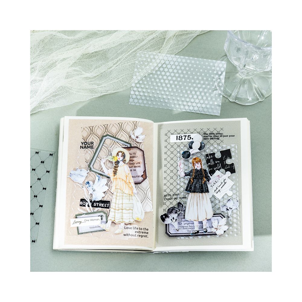 Hidden in Texture Series Sticker Book 6 Styles 30 Sheets image 1