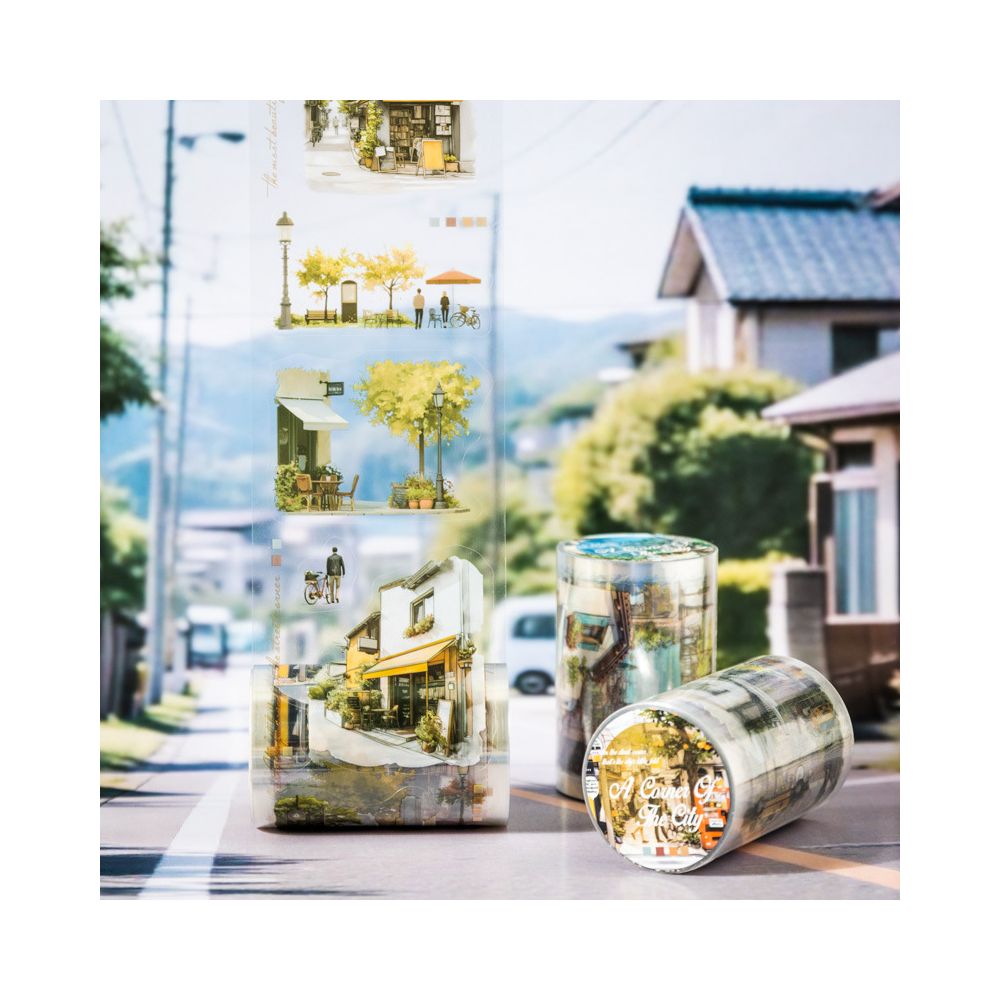 Urban Corner Series PET Tape 6 Types 6cm 2m image 0