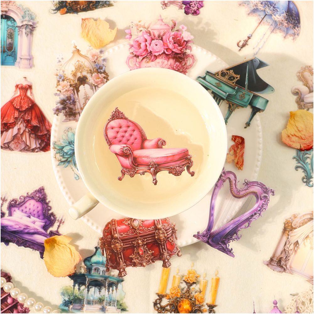 Baroque Ball Series PET Stickers 4 Types 30 Pcs image 1