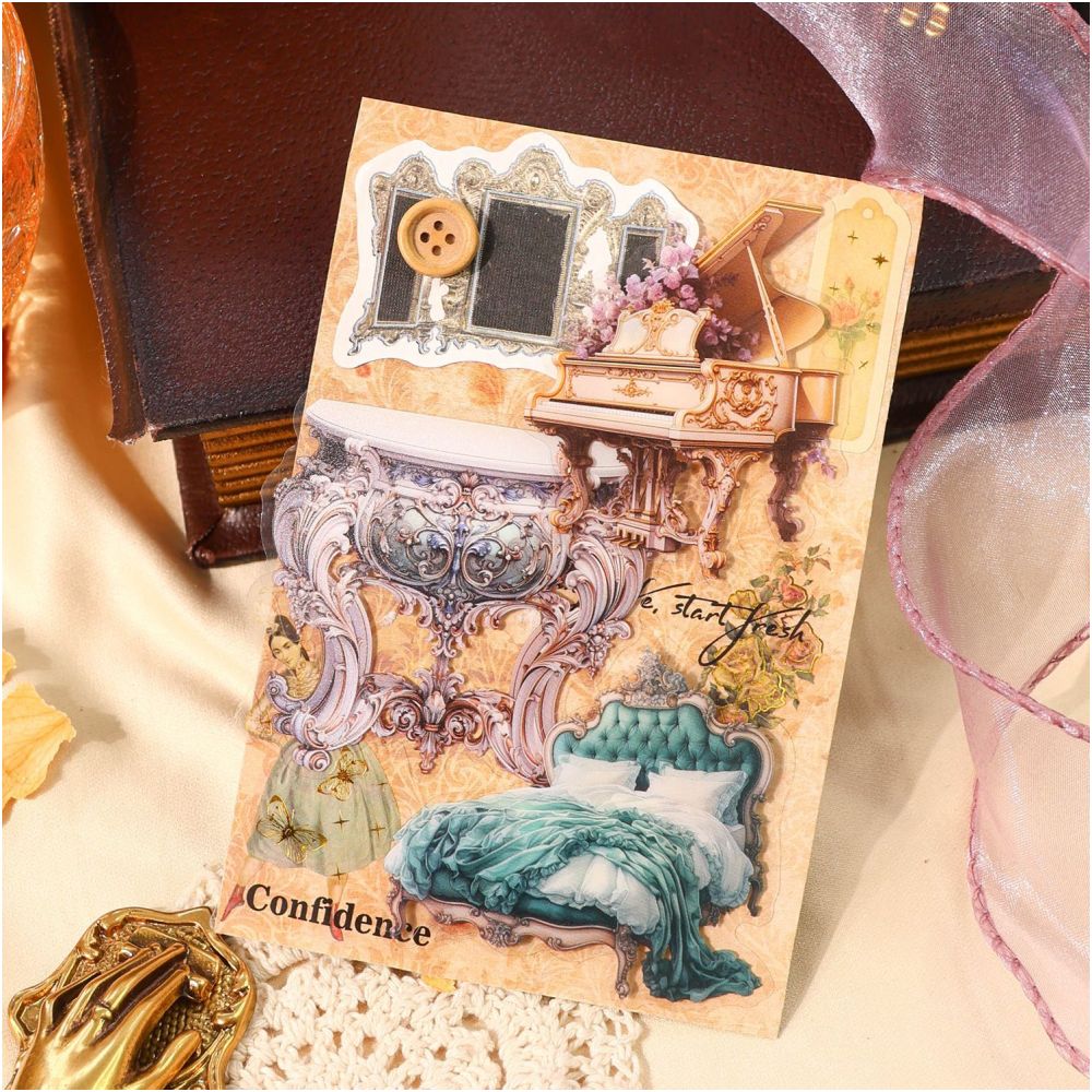 Baroque Ball Series PET Stickers 4 Types 30 Pcs image 2