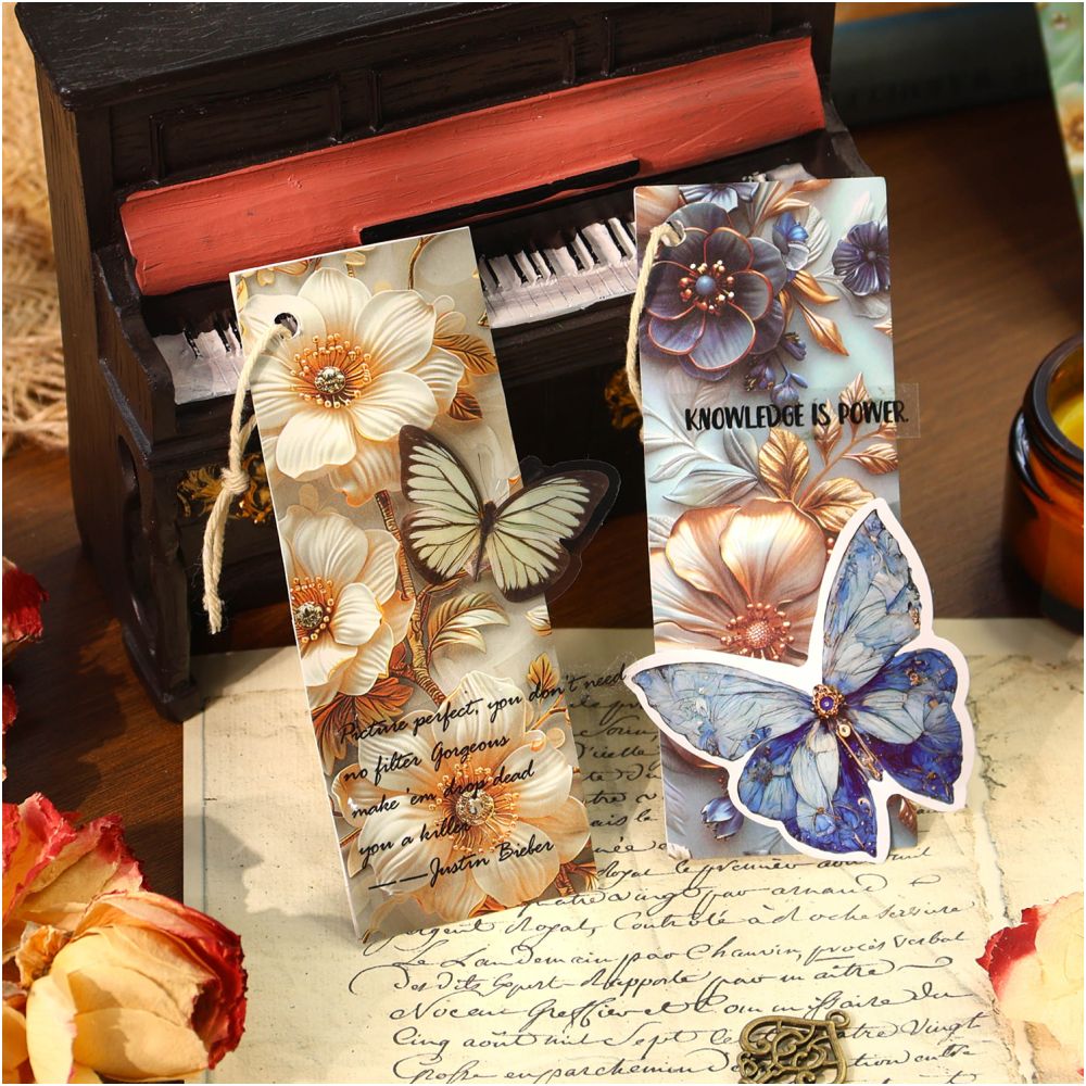 Gugu Forest Paper Cocoa Style Series Material Paper 20 Pcs 4 Styles image 2