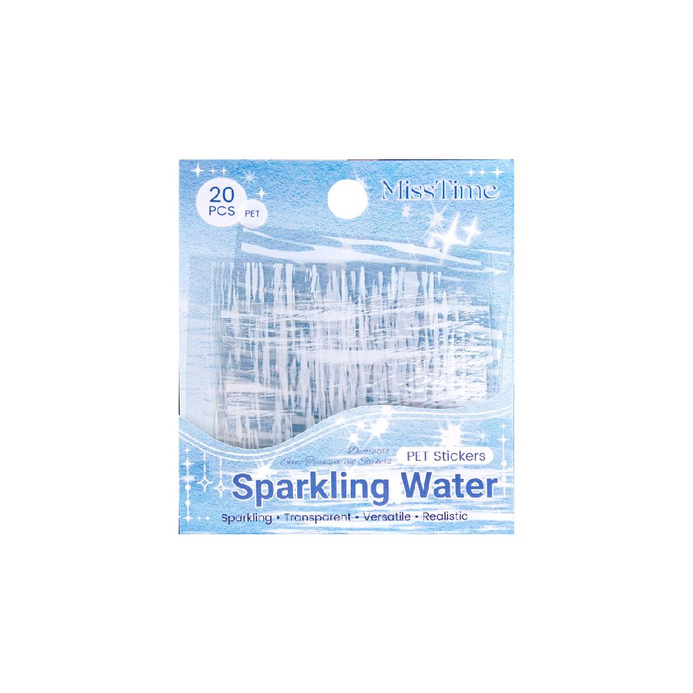 Sparkling series water drops PET stickers 6 options 20 Sheets image 4