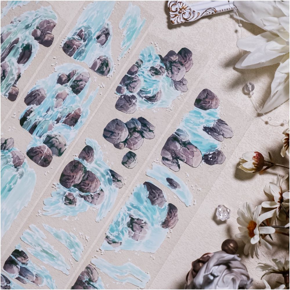 Landscape River Waterfall PET Tape  5cm / 1m image 3