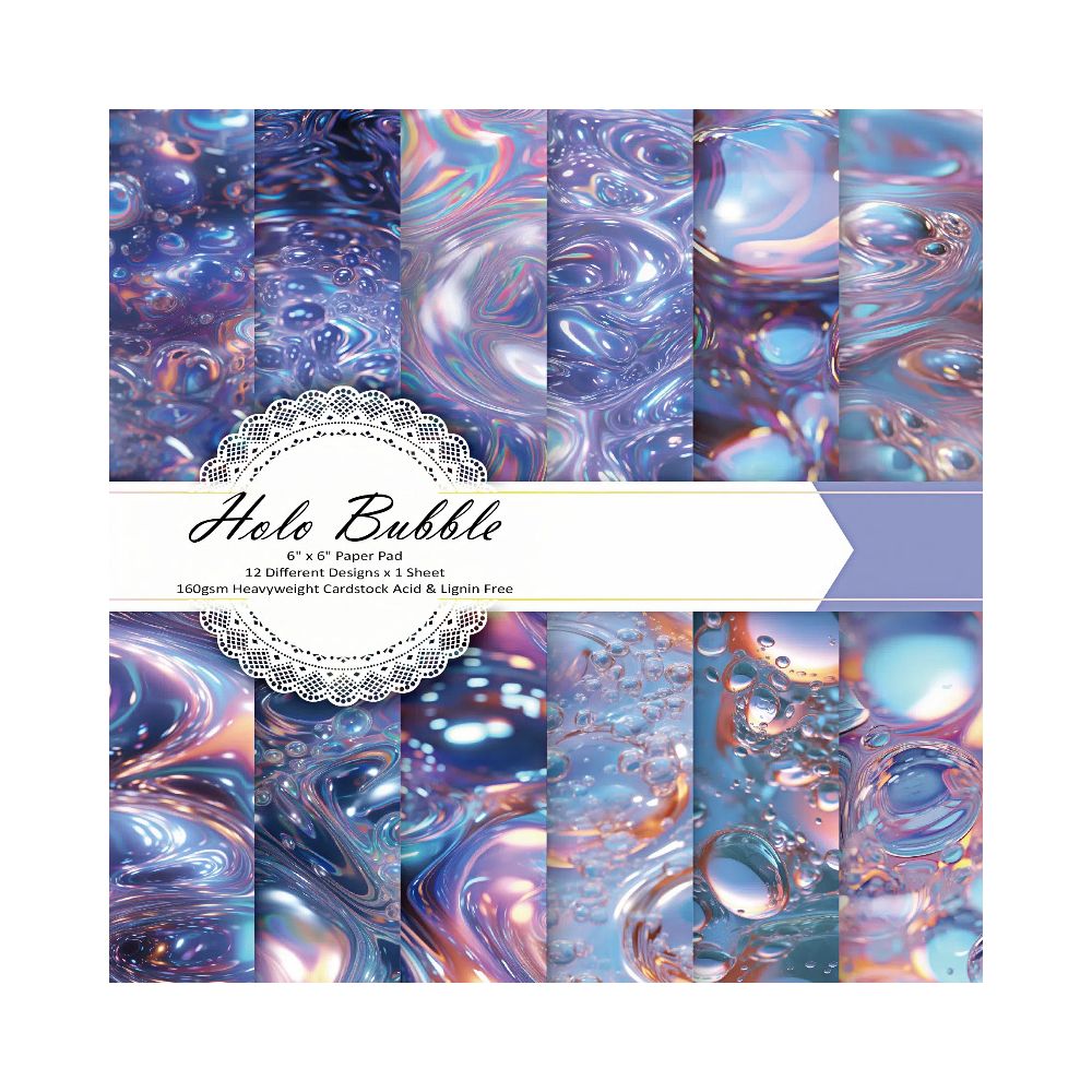 Color water drop material paper 24 sheets image 1