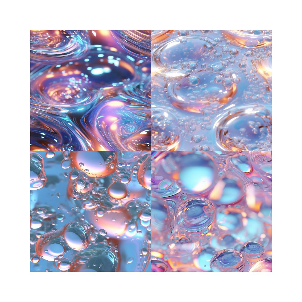 Color water drop material paper 24 sheets image 3