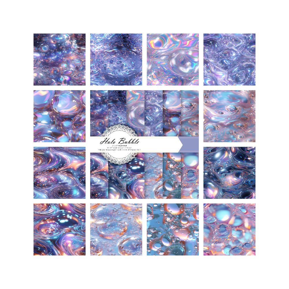 Color water drop material paper 24 sheets image 6