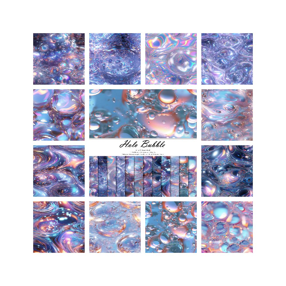 Color water drop material paper 24 sheets image 7