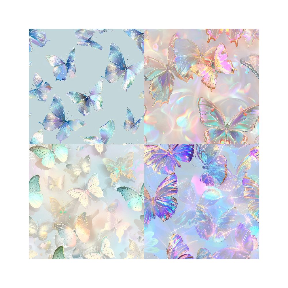 Glitter Butterfly Material Paper 24 Sheets image 2