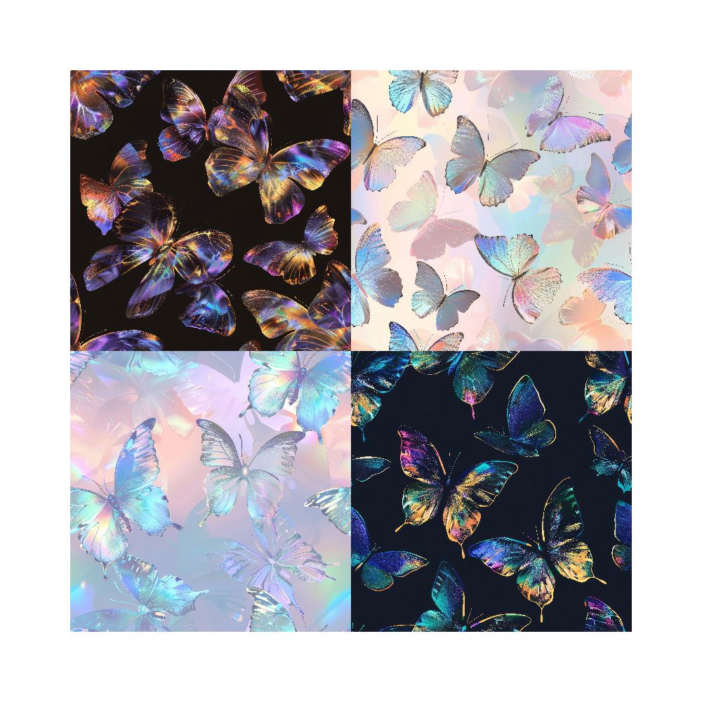 Glitter Butterfly Material Paper 24 Sheets image 3