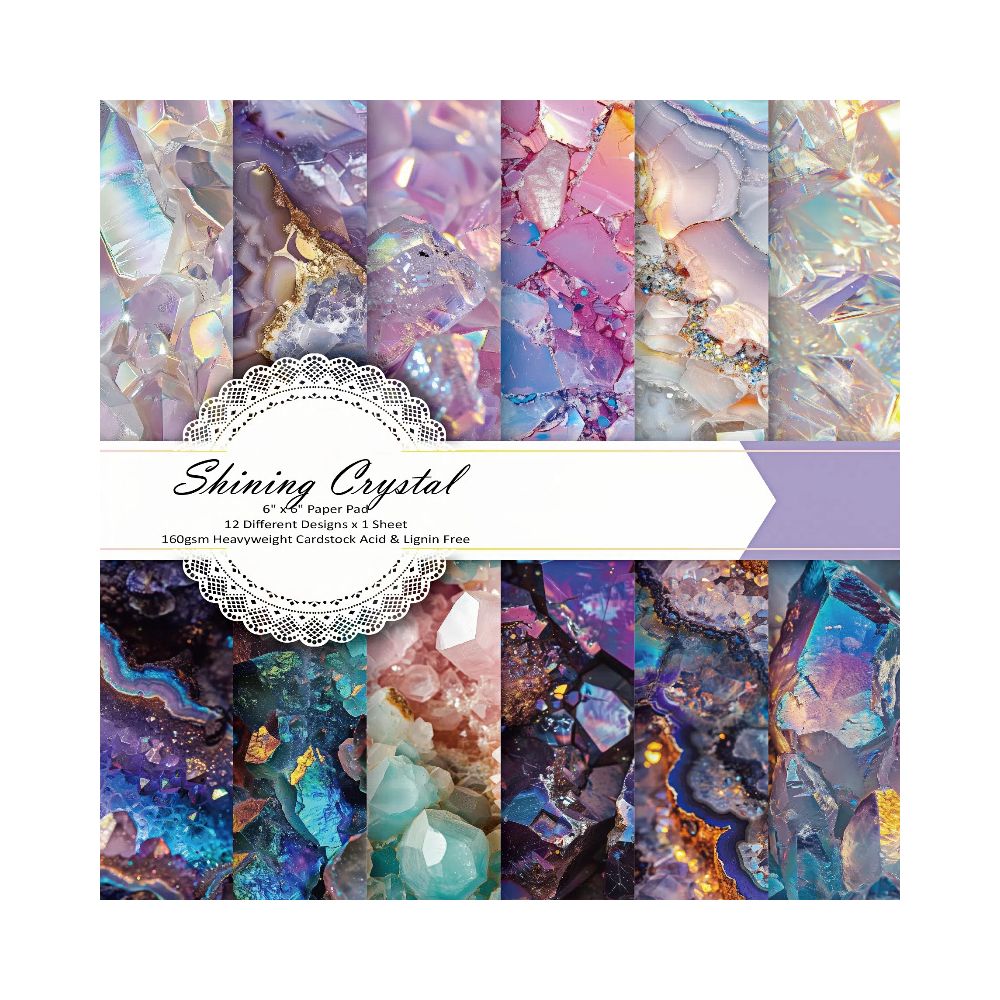 Fantasy Starry Sky Galaxy Material Paper 24 Sheets image 1