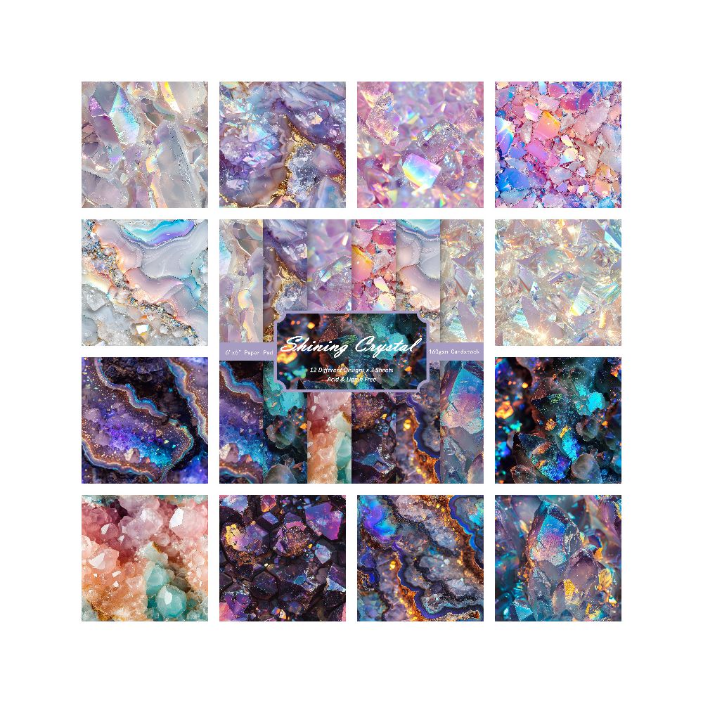Fantasy Starry Sky Galaxy Material Paper 24 Sheets image 5