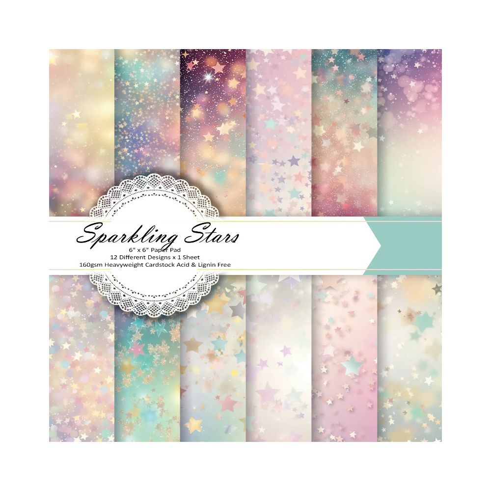 Star and moon shine material paper 15cm 15cm image 1