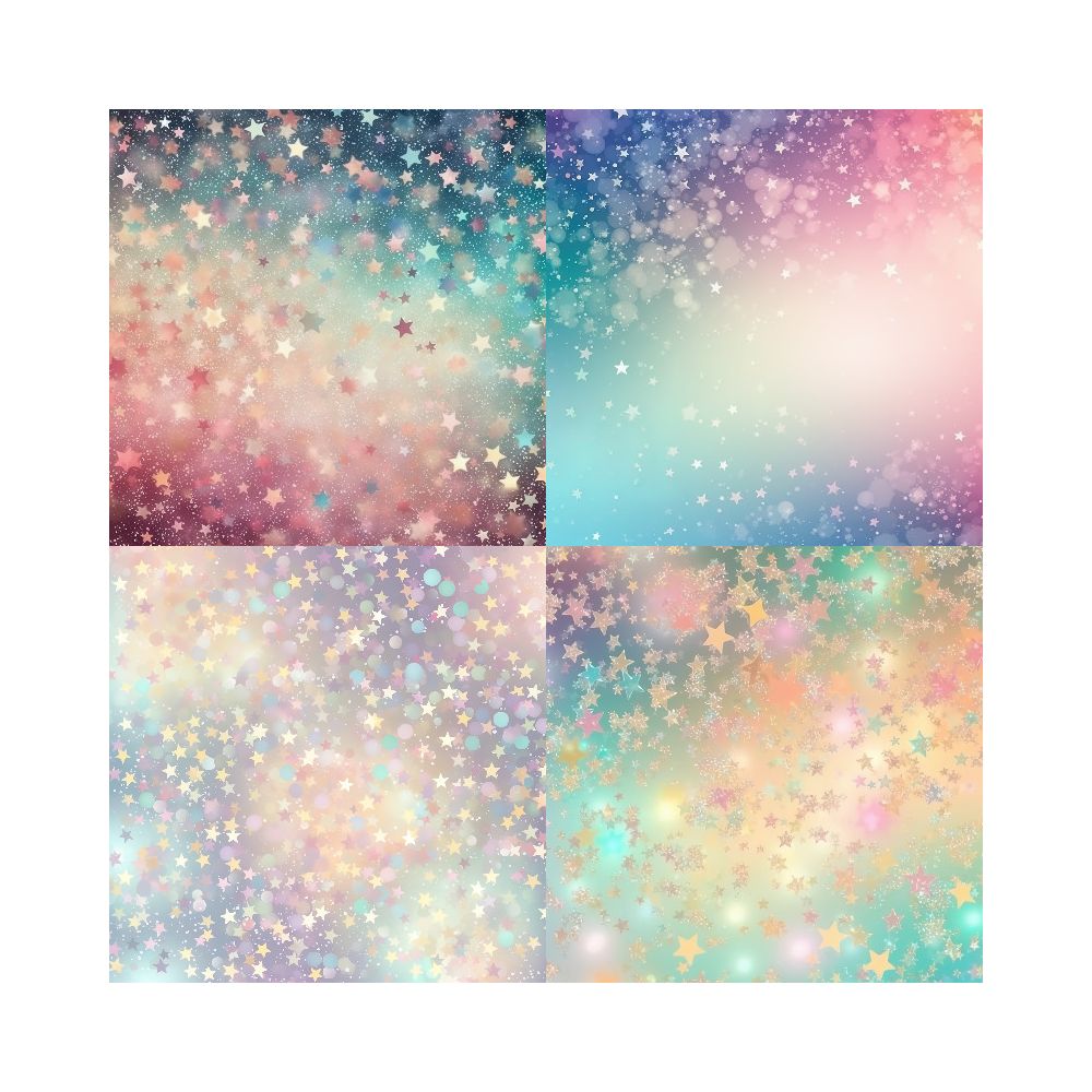 Star and moon shine material paper 15cm 15cm image 2