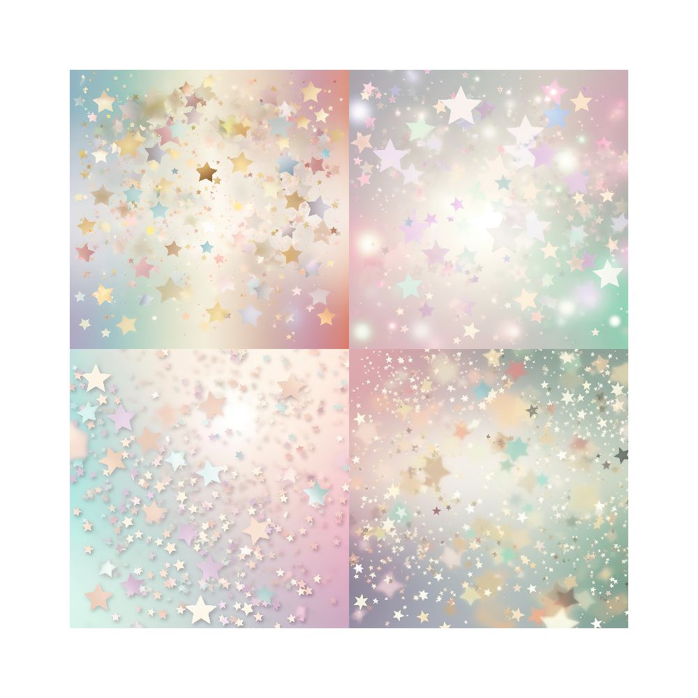 Star and moon shine material paper 15cm 15cm image 3
