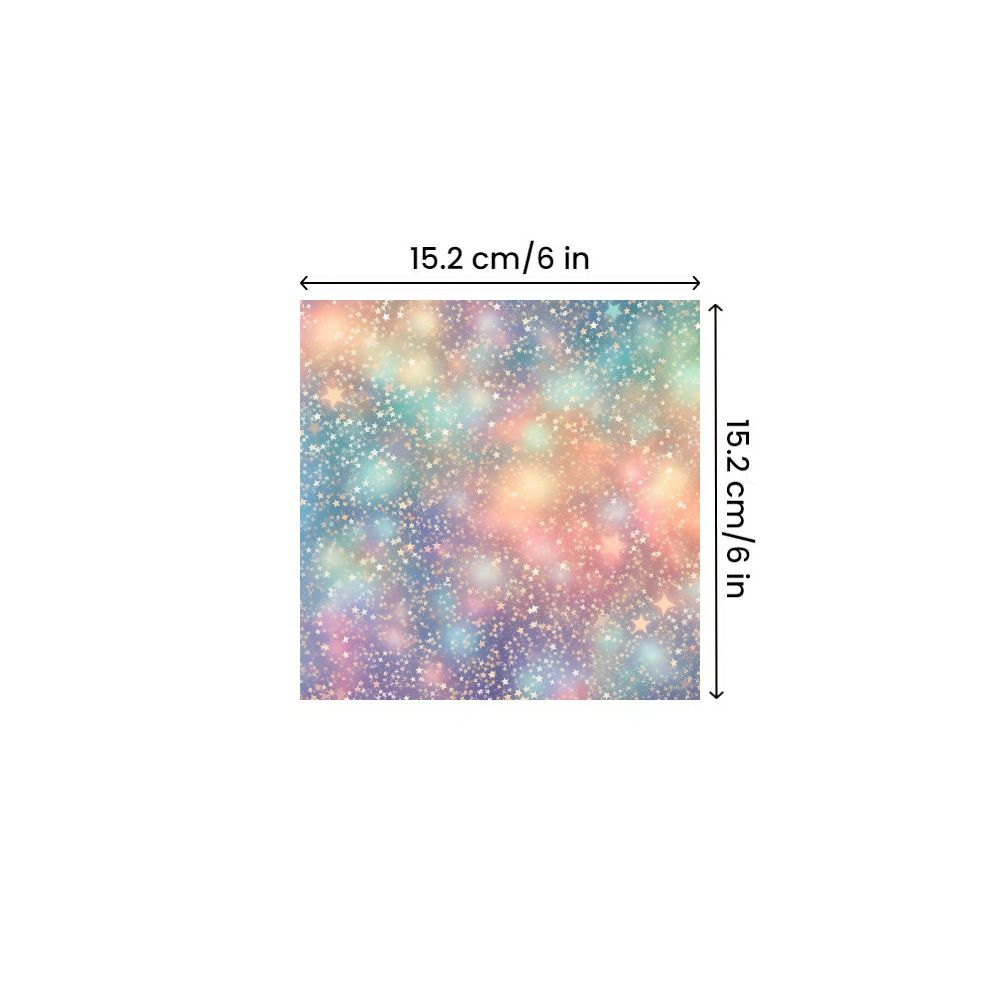 Star and moon shine material paper 15cm 15cm image 4