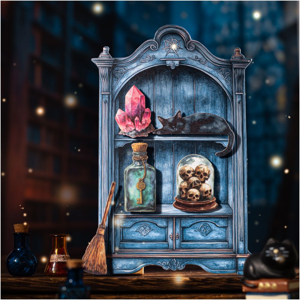 Magic cabinet series hard card stickers 6 styles image 2