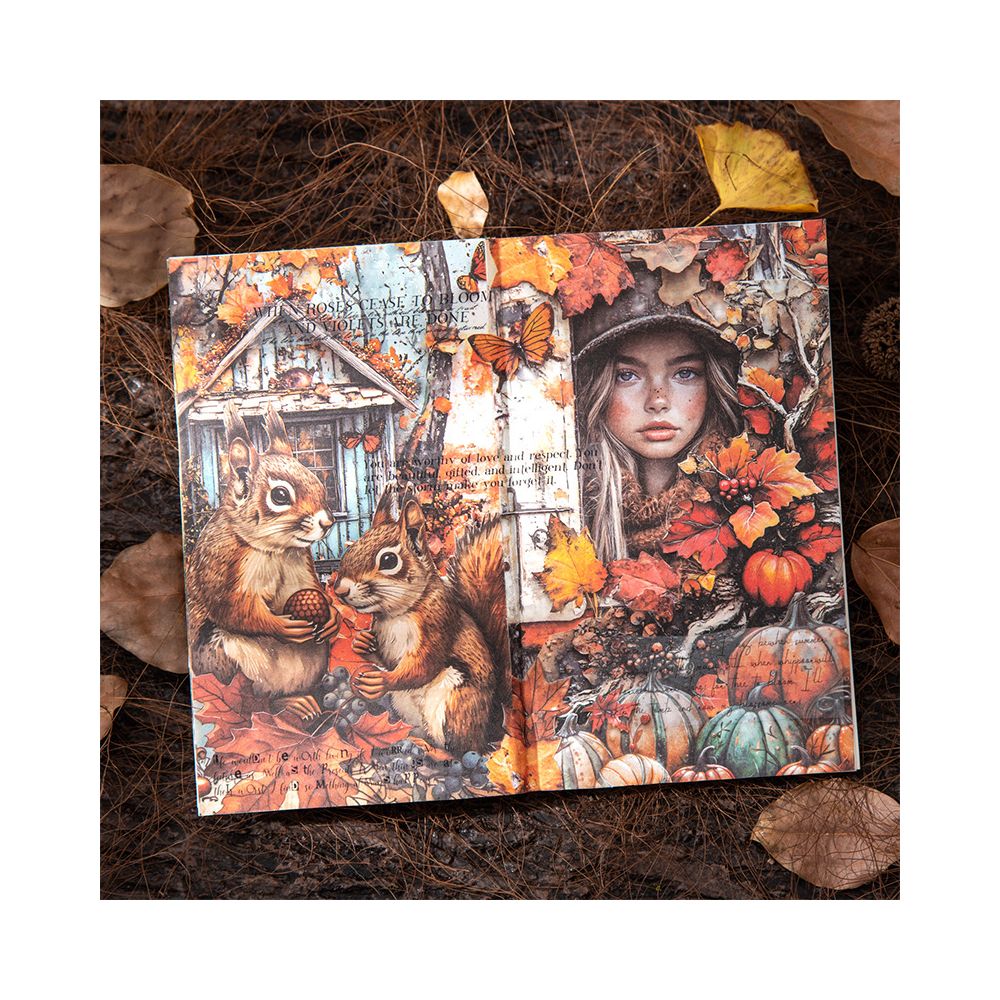 Retro autumn dream series material paper 6 Styles 30 Sheets image 3