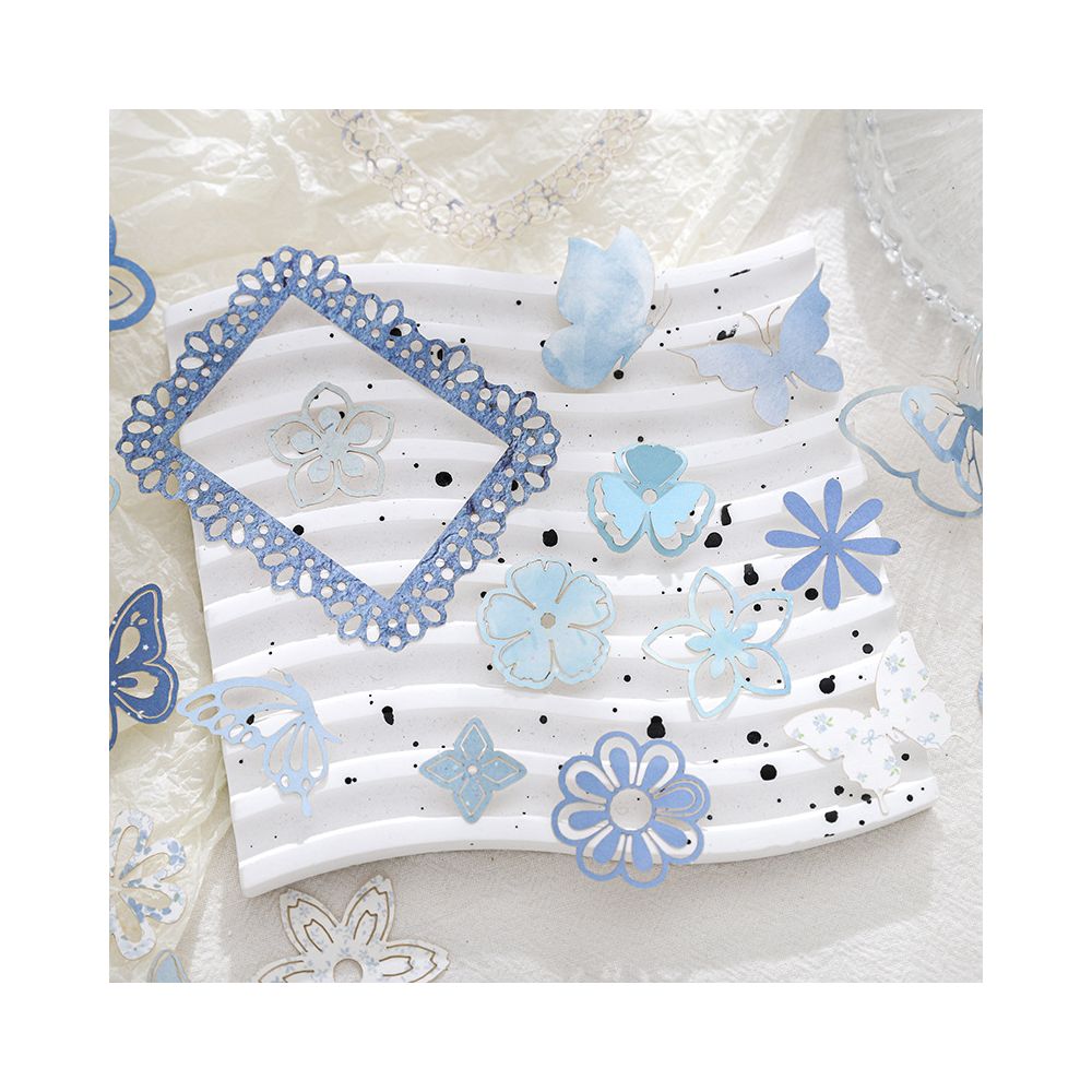 Paper Trace Flower Morning Moon Evening Series Material Pack 23 Sheets 6 Types image 2
