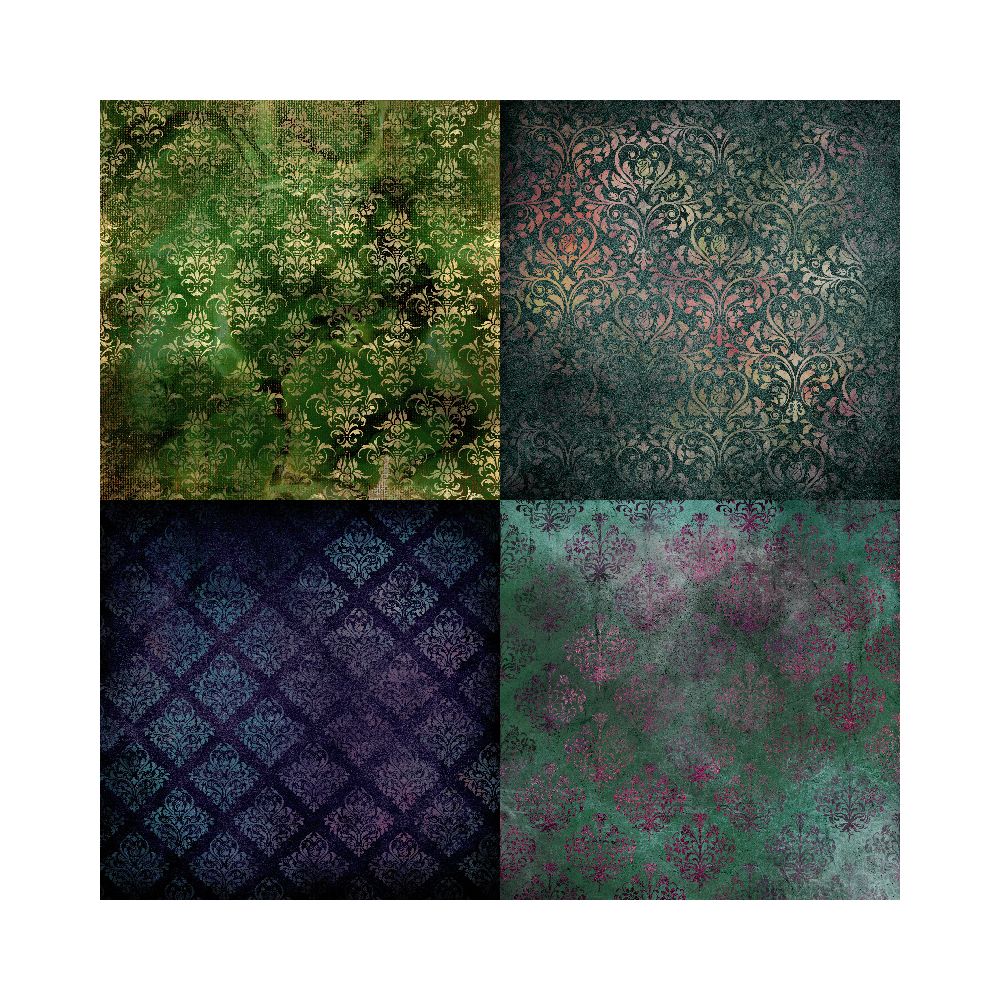 Background single sided pattern material paper 24 Sheets image 3