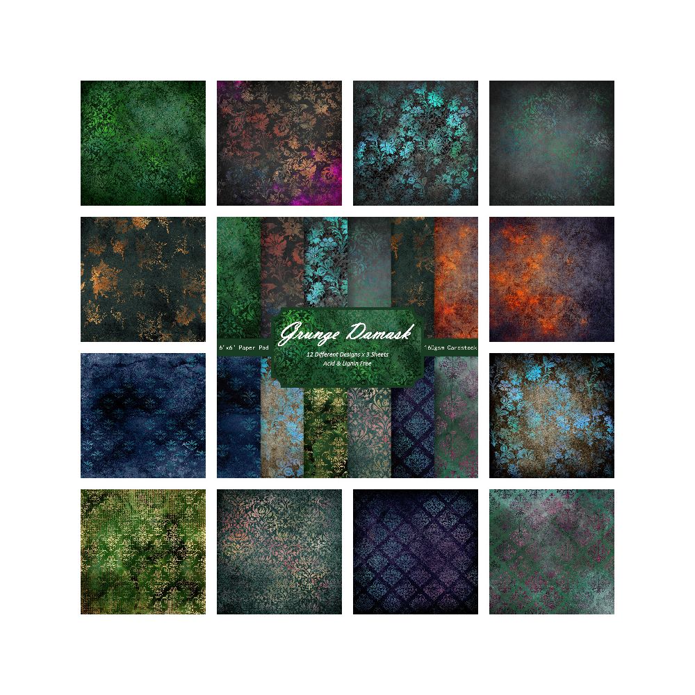 Background single sided pattern material paper 24 Sheets image 5