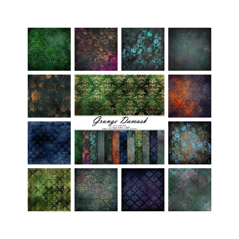 Background single sided pattern material paper 24 Sheets image 7