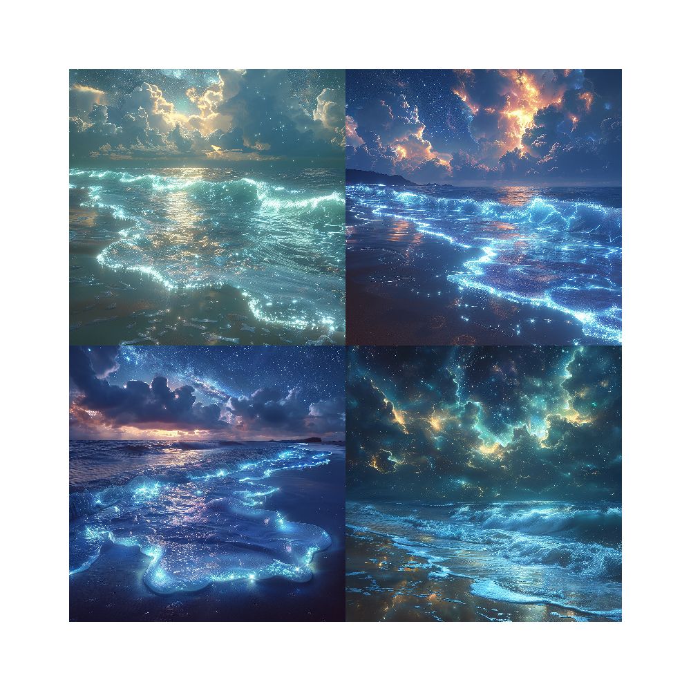 Starry sky ocean material paper 24 Sheets image 2