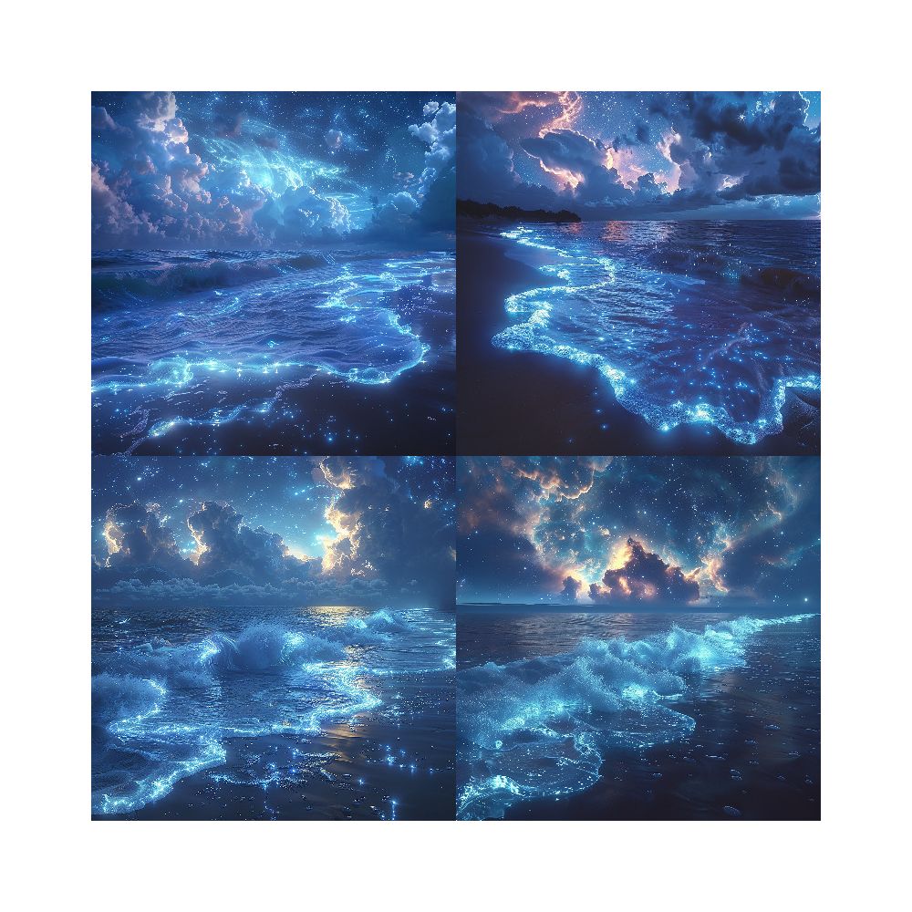 Starry sky ocean material paper 24 Sheets image 3