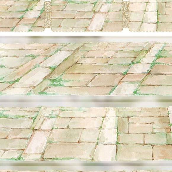 Brick and stone path ancient style PET tape 5 Styles image 7
