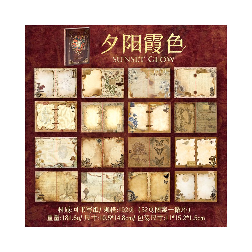European Retro Writable Gold Booklet 4 Models