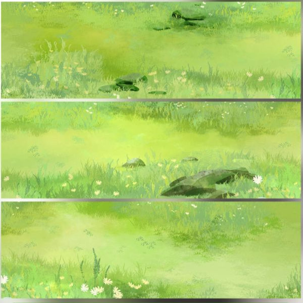 Summer spring grass landscape PET tape 7 Style