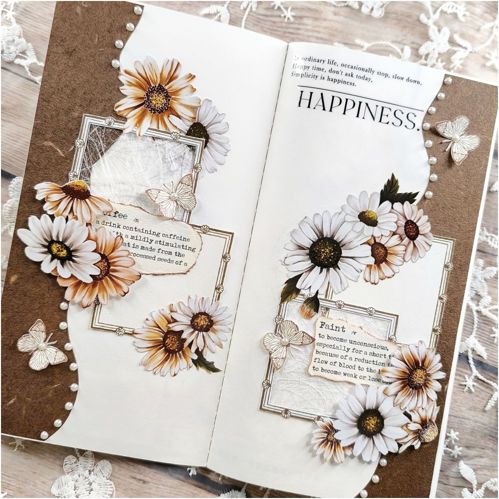 Fancy Flower Culture Retro PET Tape 5 5cm 1m image 3