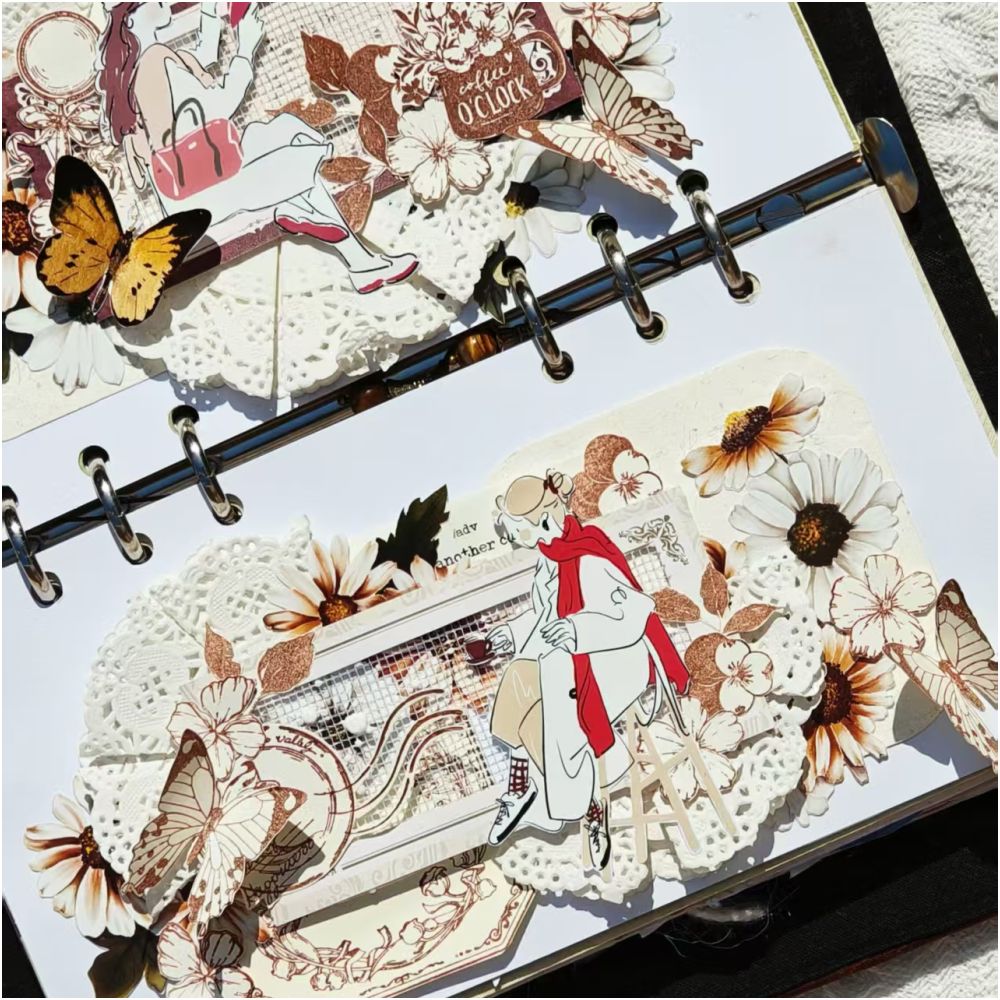 Fancy Flower Culture Retro PET Tape 5 5cm 1m image 5