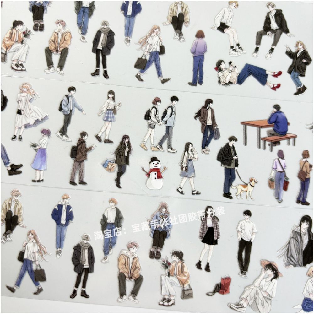 Characters Ancient Style PET Tape 4 5cm 1m image 3