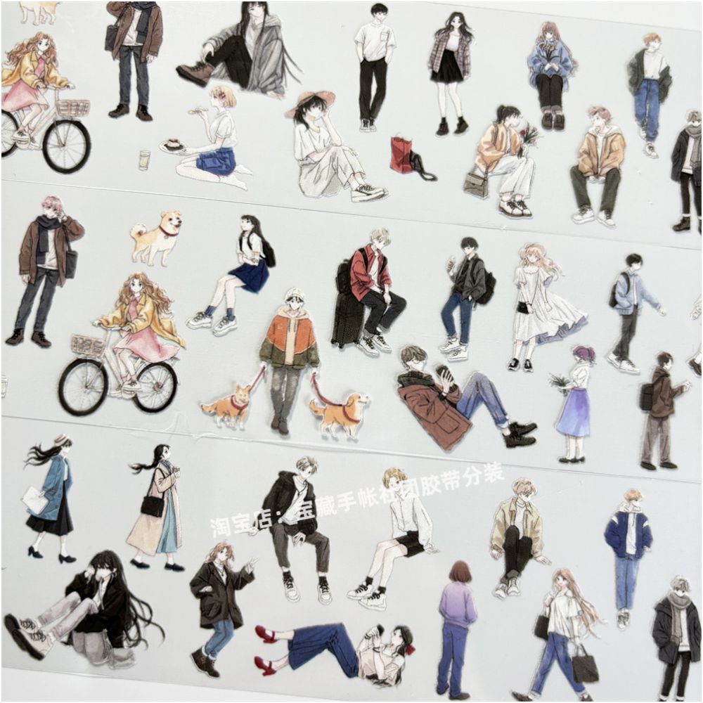Characters Ancient Style PET Tape 4 5cm 1m image 4