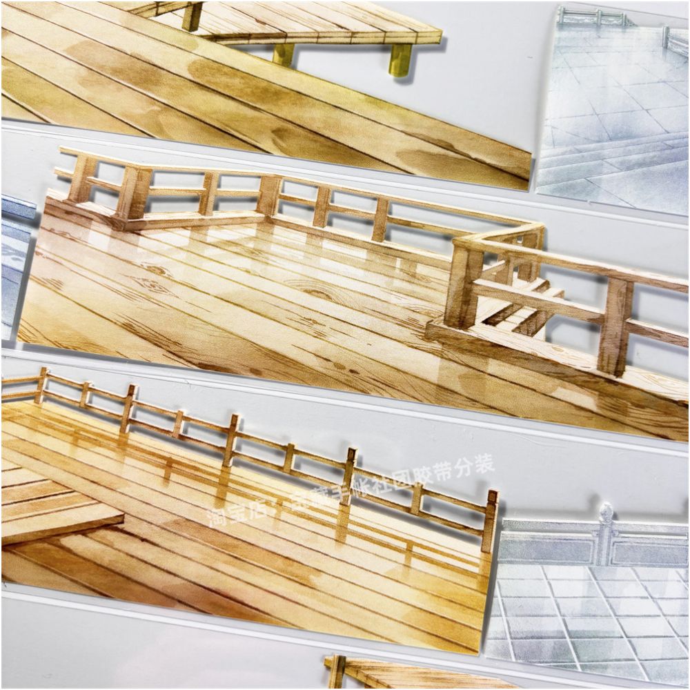 Fence Grassland Ancient Style PET Tape 6cm 125cm image 2