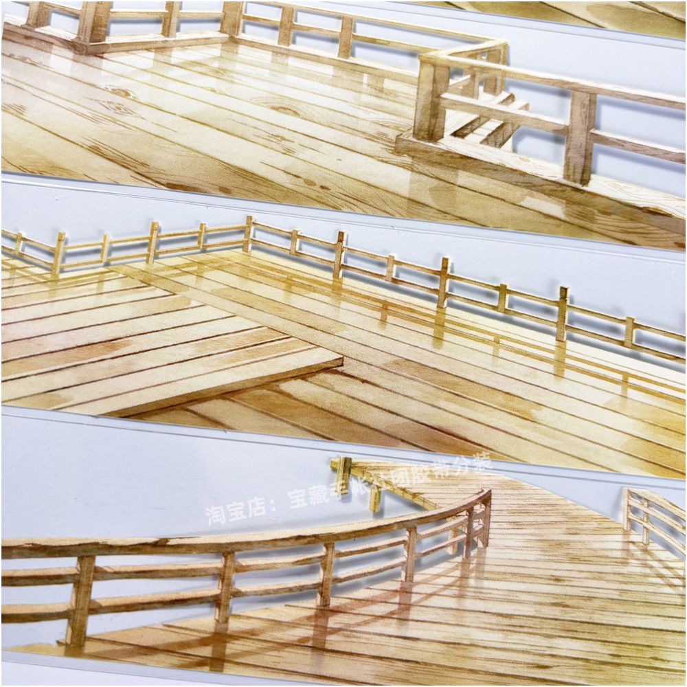 Fence Grassland Ancient Style PET Tape 6cm 125cm image 4
