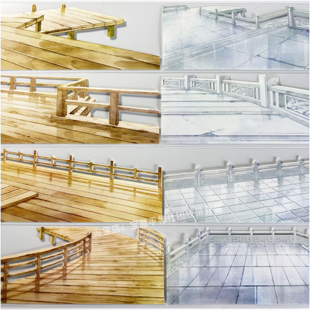 Fence Grassland Ancient Style PET Tape 6cm 125cm image 5