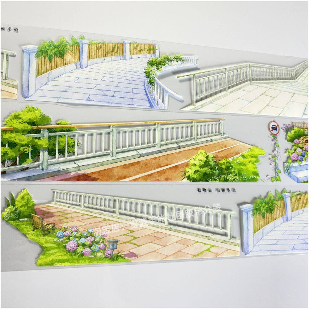 The lake trail scenery PET tape 6cm 114cm image 2