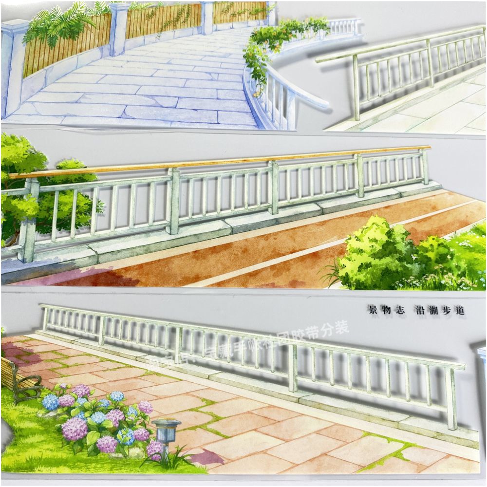 The lake trail scenery PET tape 6cm 114cm image 5