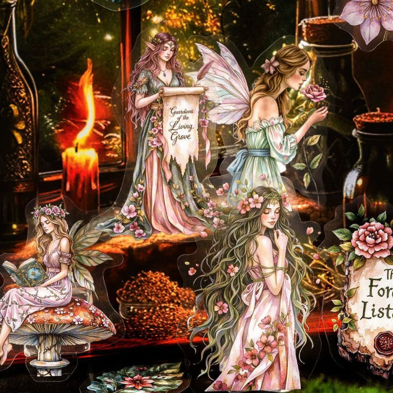 Fantasy Fairy Series PET Stickers 6 Styles 40 Pcs image 3
