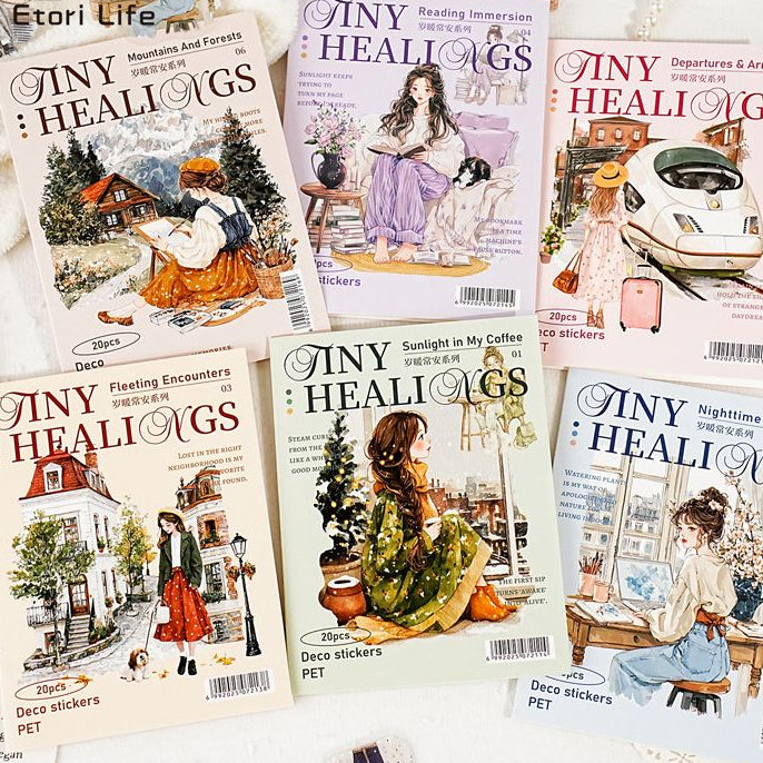 Landscape character series PET Stickers 6 Styles 20 Pcs image 0