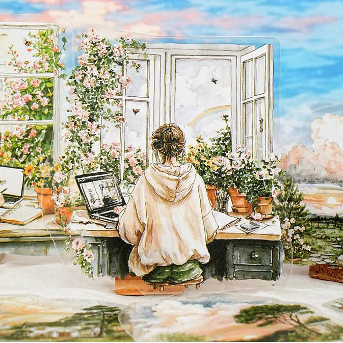 Weather Window Series PET Stickers 6 Styles 15 Pcs image 1