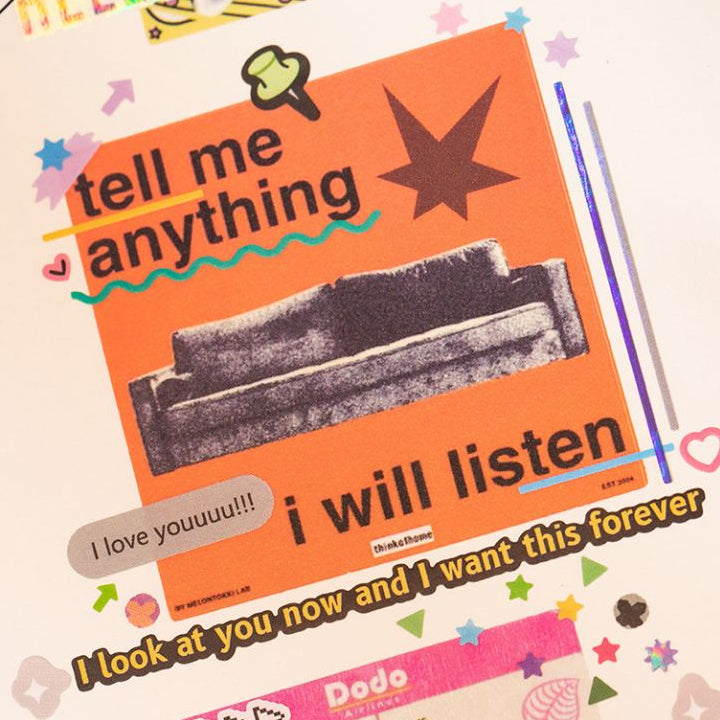 Retro Paper Sticker Pack 30 pieces 4 styles image 3