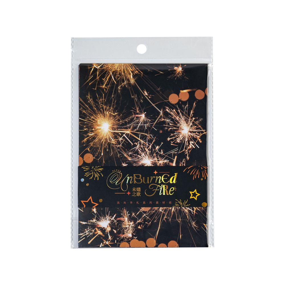 Creative fireworks theme material paper 14cm 20cm 4 Styles image 4